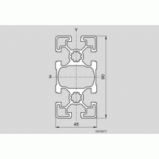 45x90L Aluminium Profile